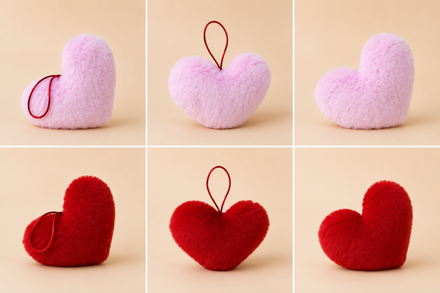 Іграшка м'яка Серце червоне 35см HEART_RED_35 фото