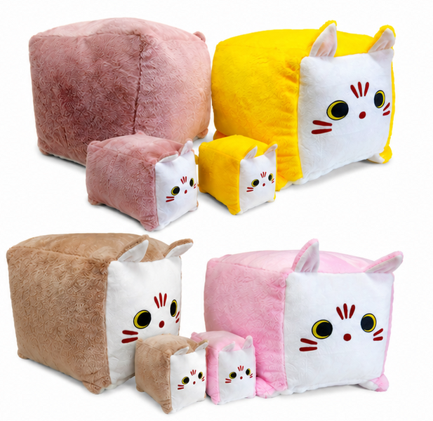 Іграшка м'яка квадратний кіт Котокуб MeriToys 40см CAT_40 фото