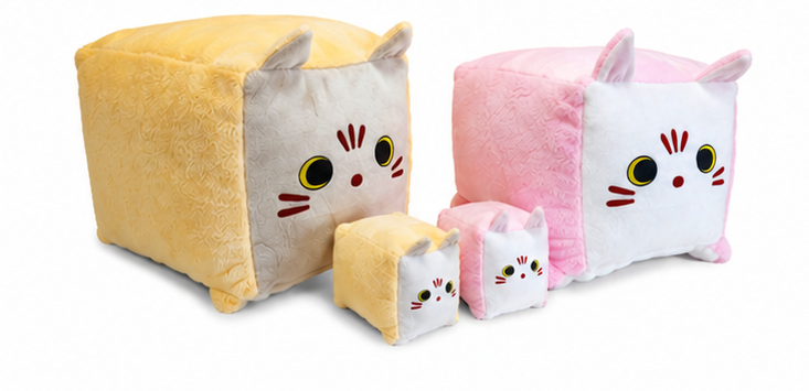 Іграшка м'яка квадратний кіт Котокуб MeriToys 40см CAT_40 фото