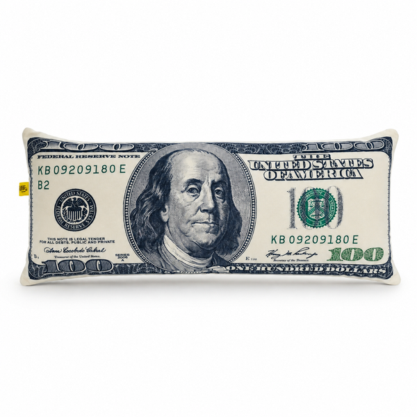 Подушка декор. TM MeriToys 100 дол. 65х25х15 чох. 100% п/е, нап. силікон, 350г USD фото