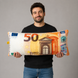 Подушка декор. TM MeriToys 50 євро 65х30х15 чох. 100% п/е, нап. силікон, 450г EUR_50 фото 3