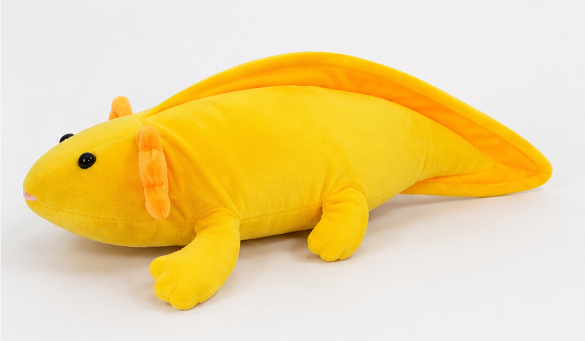 Іграшка м'яка Аксолотль жовтий MeriToys 60 см AKS_YEL60 фото